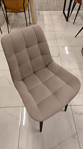 Стул на металлокаркасе Челси морская волна / черный из шоурума 3